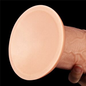 Dildo 28 cm Vaalea imukupilla