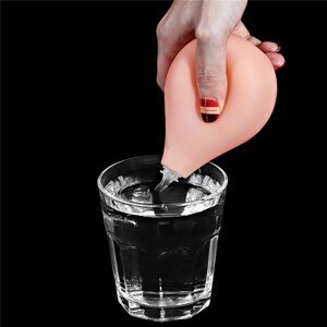 Laukeava Dildo Vaalea 28 cm