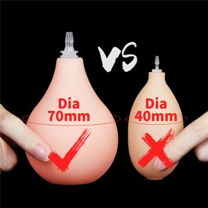 Laukeava Dildo Vaalea 28 cm