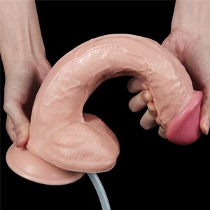 Laukeava Dildo Vaalea 28 cm