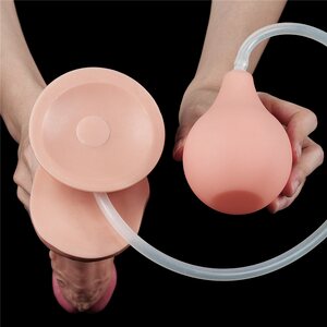 Laukeava Dildo Vaalea 28 cm