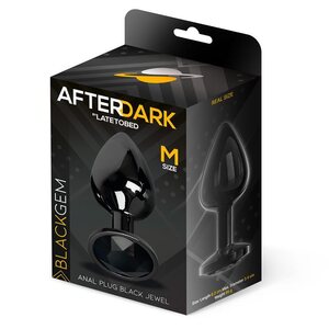 Afterdark Black Gem Metallic Butt Plug