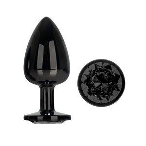 Afterdark Black Gem Metallic Butt Plug