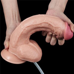 Laukeava Dildo Vaalea 25 cm