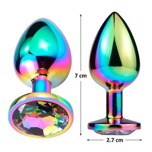 Afterdark Black Gem Metallic Butt Plug