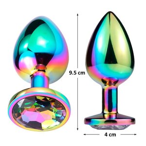 Afterdark Black Gem Metallic Butt Plug