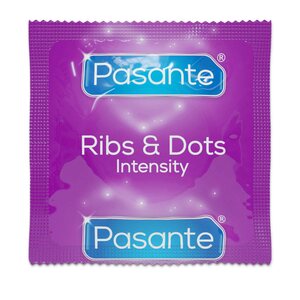 Pasante Intensity Ribs & Dots Kondomit