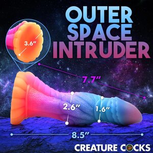 XR Brands Creature Cocks Glow In The Dark Galactic Cock