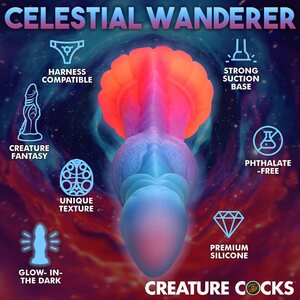 XR Brands Creature Cocks Glow In The Dark Galactic Cock