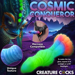XR Brands Creature Cocks Glow In The Dark Galactic Cock