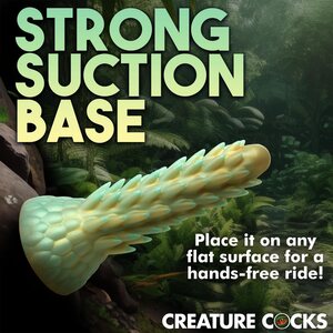 XR Brands Creature Cocks Stegosaurus Spiky Reptile Dildo