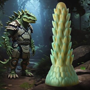 XR Brands Creature Cocks Stegosaurus Spiky Reptile Dildo