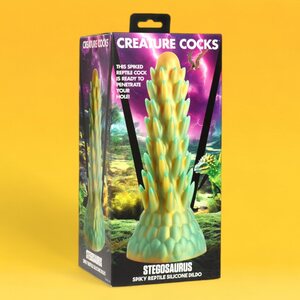 XR Brands Creature Cocks Stegosaurus Spiky Reptile Dildo