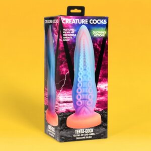 XR Brands Creature Cocks Tenta-Cock Glow In The Dark Dildo