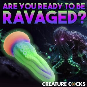 XR Brands Creature Cocks Tenta-Cock Glow In The Dark Dildo