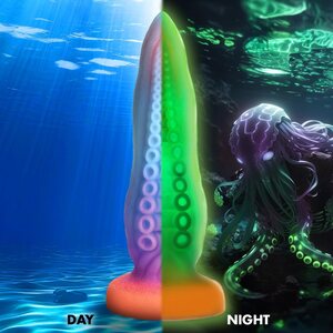 XR Brands Creature Cocks Tenta-Cock Glow In The Dark Dildo