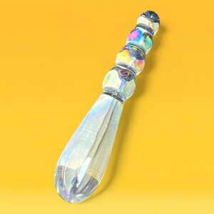 Lovetoy Twilight Gleam Rising Ripples Glass Dildo