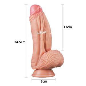 Lovetoy Nature Cock Dual Layered Silicone 24.5 cm