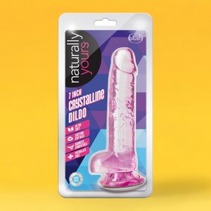 Blush Novelties Naturally Yours Dildo 7" Pinkki