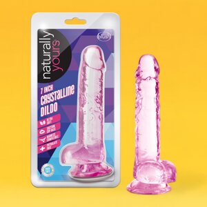 Blush Novelties Naturally Yours Dildo 7" Pinkki