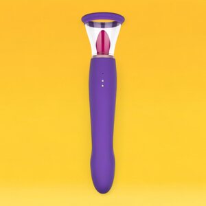 Easy Toys Pleasure Pump With G-Spot Vibrator - Purple