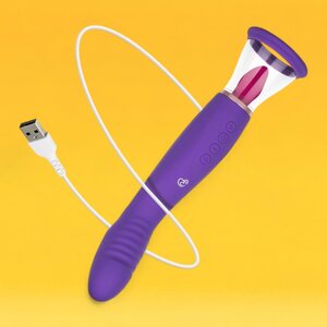 Easy Toys Pleasure Pump With G-Spot Vibrator - Purple