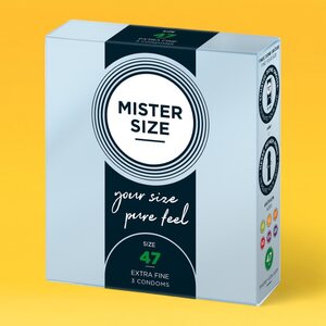 MISTER SIZE Kondomi 47 mm 3 kpl
