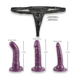 Bad Kitty Strap-On Dildo Purppura