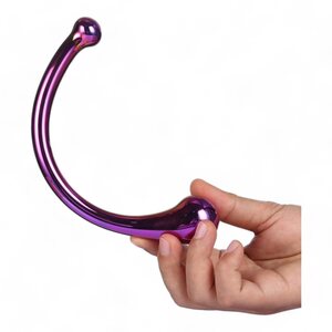 Dream Toys Glamour Glass Kaareva Lasidildo
