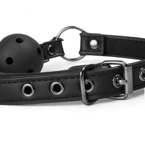 Easy Toys Gag Ball with Nipple Clamps