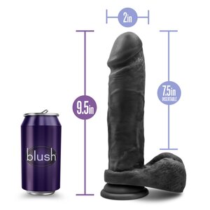 Blush Novelties Dildo Au Naturel Big Tom svart