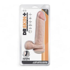 Blush Novelties Dr.Skin Plus Dildo 9 tuumaa Vaalea