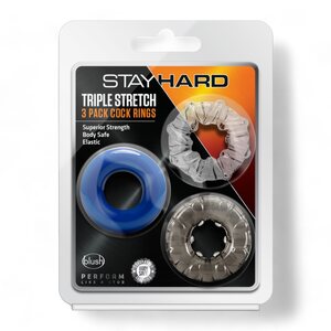 Blush Novelties Stay Hard Erection Cock Rings