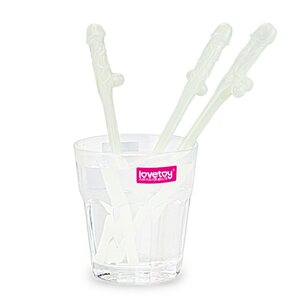 Lovetoy Glow in the Dark Willy Straws – Pack of 9