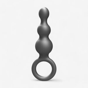 Toy Joy Buttocks The Stuffer 3-Balls Metallic Silicone Plug