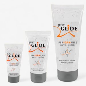 Just Glide Performance Water + Silicone Liukuvoide