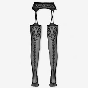 Cottelli Legwear Sukkaunauhaliivit ja Sukat Musta