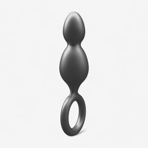 Toy Joy Buttocks The Plugger 2-Balls Metallic Silicone Plug