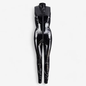 Black Level Vinyl Jumpsuit