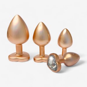 Dream Toys Pearl Gold Plug Set Anaalitapit