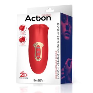 Action Ember Licking & Vibrating Clitoral Stimulator