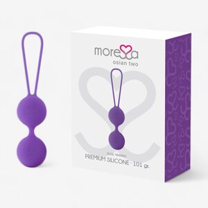 Osian Two Premium Silicone Kegel Balls Lila