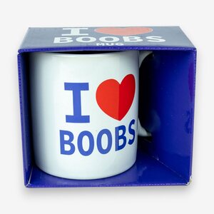 Spencer & Fleetfood I Love Boobs Mug