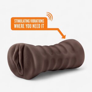 Blush Novelties Brianna Chocolate Vibrating Pussy