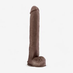 Blush Novelties Dildo Mighty Chocolate Brown 14"