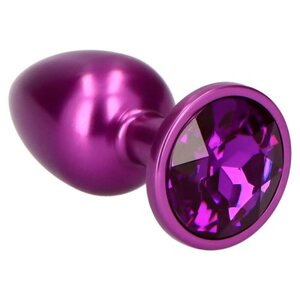 Shiny Purple Metallic Anal Plug