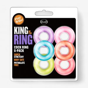 Blush Novelties Erection Rings Rainbow Six 6 pcs