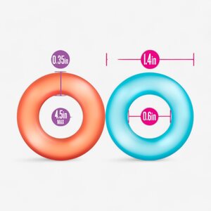 Blush Novelties Erection Rings Rainbow Six 6 pcs