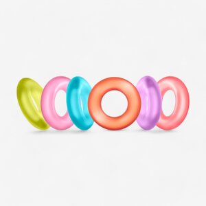 Blush Novelties Erection Rings Rainbow Six 6 pcs