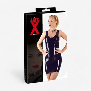 LateX Collection Mini Dress noir